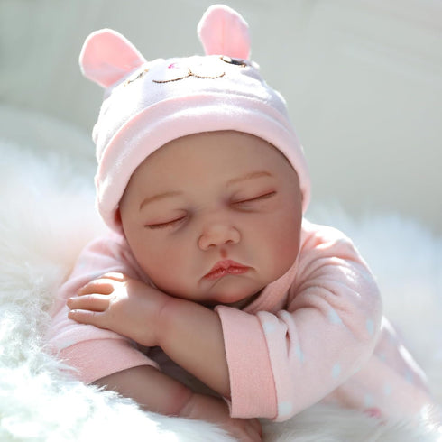 CHAREX 22" Lifelike Reborn Baby Girl Doll - Handmade Weighted Soft Body, Realistic for Kids Age 3+