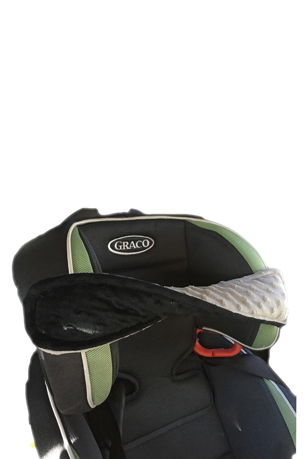 NoNods.com NoNods Car Seat Pillow Head Band REVERSIBLE BLACK/GREY