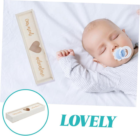 Wooden Keepsake Box for Pregnancy Memories - ULDIGI Shower Announcement Gift