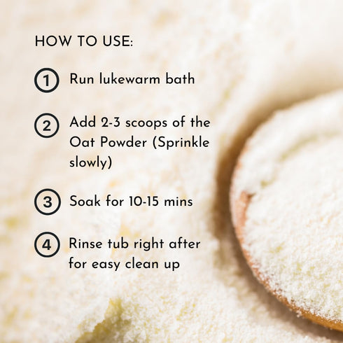Oatmeal Baby Bath Powder for Eczema by Irene Organics - Colloidal Oatmeal for Soothing Treatment of Eczema, Diaper