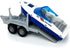 2 1 Playset, 3 4 5 6 7 Large ATV Toy with Trailer Speedboat Tow Truck Flatbed Transport Police Motorcycle Toy Vehicle