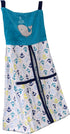 CribMATE Embroidery Crib Diaper Stacker Blue Whale Arrow Crib Diaper Hanging Bag (Blue Whale Arrow)