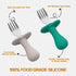 2 Pcs Baby Forks, Toddler Forks for Self Feeding, Kids Forks with Silicone Round Handle, BPA Free