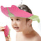 Baby Shower Cap Bathing Protection, Silicone Adjustable Foldable Hair Washing Hat for Toddler Kid Portable (Pink)