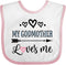 inktastic My Godmother Loves Me - Godchild Baby Bib for Special Occasions