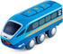 Hape Remote Control Engine Train | Kids Railway Toy with App or Button RC Vehicle, Blue