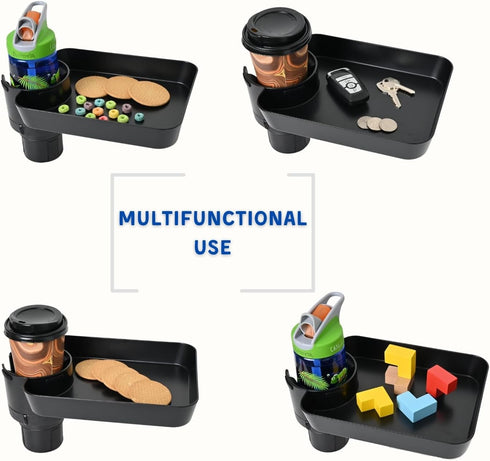 DCG Center Car Seat Tray for Kids, Adjustable Base Seat Tray, Car Seat Snack Tray, Car Seat Cup Holder Tray, Seat Tray