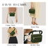 Pack printe Small Diaper Bag with Portable Changing Pad, Crossbody Diaper with Wipes Pocket, Women Waist Bag for Travel