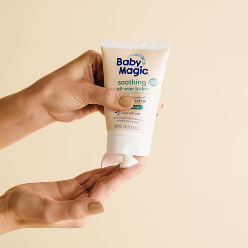 4 Oz Baby Magic Soothing All-Over Balm, Vanilla & Oat, Skin Moisturizer for Face, Body & Bum, Hypoallergenic