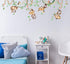 DECOWALL DW-1507S Monkeys on Vine Kids Wall Stickers - Peel and Stick Removable Wall Decals for Nursery Bedroom Decor