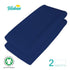 Changing Pad Cover Waterproof, 2 Pack Fitted Diaper Change Table Sheets for Baby Boys Girls, Navy