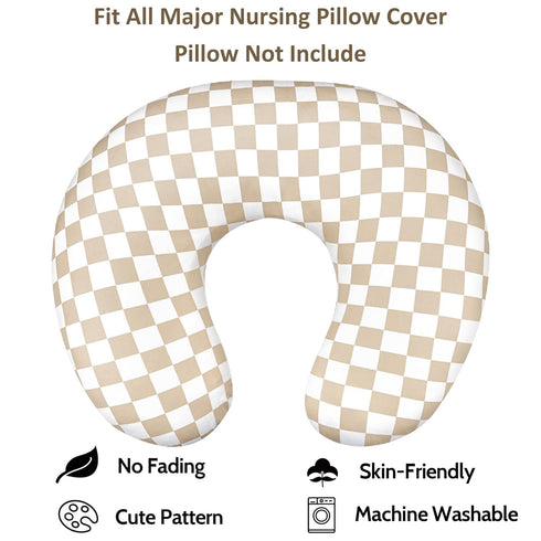 DILIMI Nursing Pillow Cover, Stretchy Removable Case for Breastfeeding Pillows, Ultra Soft Comfortable Slipcover
