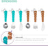 melii Toddler and Kid Feeding Spoon Fork & Knife Set, Stainless Steel – Bulldog, Cat, Shark, Bear– BPA Free, Dishwasher safe (Bear & Shark 6pc)
