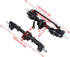Qiilu C24 Upgrades, C24 Axle Upgrade Metal Front Rear Axle for C14 C24 C34 C44 B14 B24 1/16 RC Car Parts