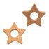 Lovely Cartoon Wood Star Teether Pure Natural Animal Shape Beech Wooden Handmade Pattern for DIY Jewelry Making (10pcs)