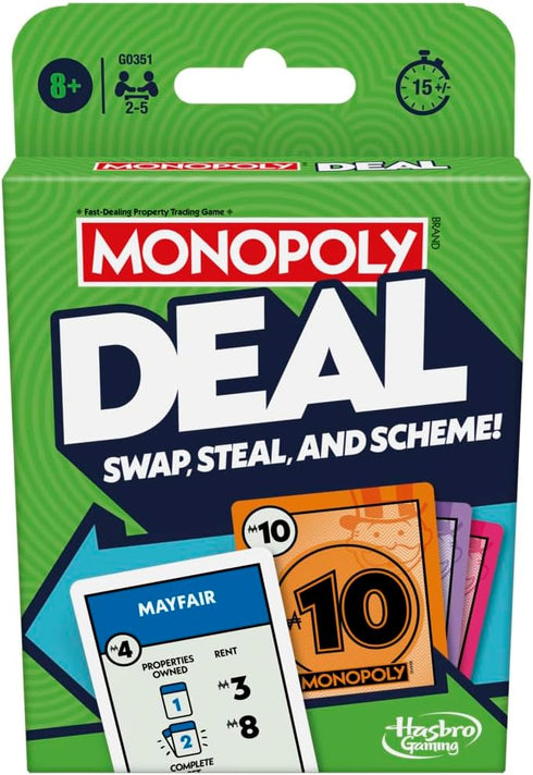 Monopoly Deal Card Game for Ages 8 to 99