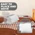 Set 2 MAGICLULU Baby Wipe Dispenser Box with Lid Refillable Portable Wipes Holder for Nursery Bathroom Desk Storage