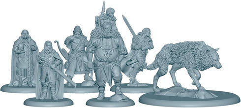 CMON A Song of Ice and Fire Tabletop Miniatures Game Stark Heroes I Set, Strategy Game for Adults, 2+ Players