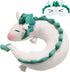 Dragon Neck Pillow - Cute Haku Anime Plush Doll Toy with Sleeping Eye Mask for Kids Travel Gift