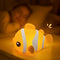 Cute Clownfish Night Light - Silicone Pat Pat Lamp with 3-Level Brightness
