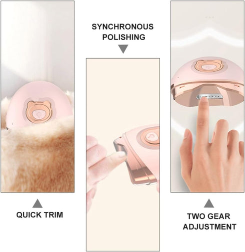 Trimming Electric Automatic Nail Clipper for Newborns and Seniors Safe Nail Tool Ergonomic Design Material for Home Use