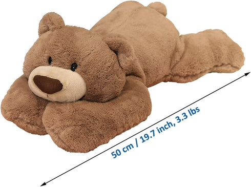 Weighted Stuffed Animals, 3.3 lbs Weighted Bear Plush Toy, 19.6 inch Throw Pillow