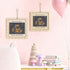Mlatnod 3x4 Scalloped Pregnancy Announcement Box for Grandparents with Sign - Baby Coming Soon Gift, Holds Ultrasound