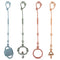 Toy Safety Straps - Adjustable Silicone Pacifier Clips for Strollers, High Chair, Car Seat, 4 Pack