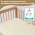 100% 52x28x9 Organic Crib Mattress Protector - Top&Side Waterproof, Waterproof Crib Mattress Protector, Breathable