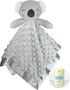 Koala Security Blanket, 16" Soft Lovey for Newborn Boys and Girls, Snuggle Toy Stuffed Animal, Grey