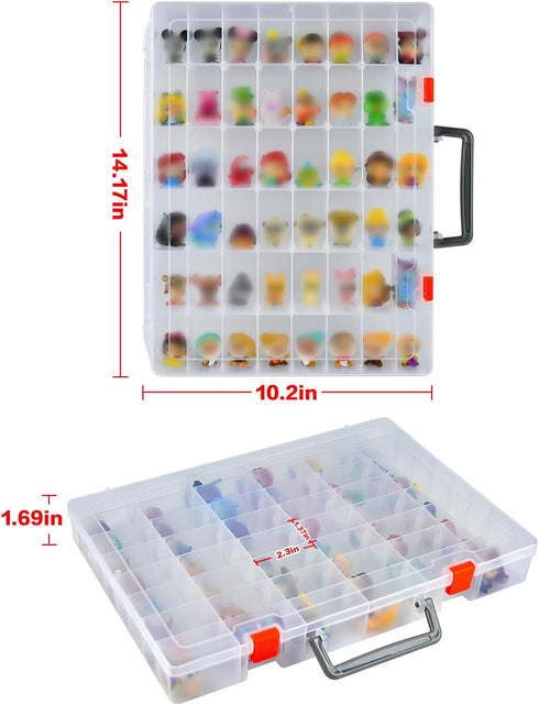 Display Case for Disney Doorables Collectible Mini Figures, Storage Organizer for MGA Entertainment Miniverse