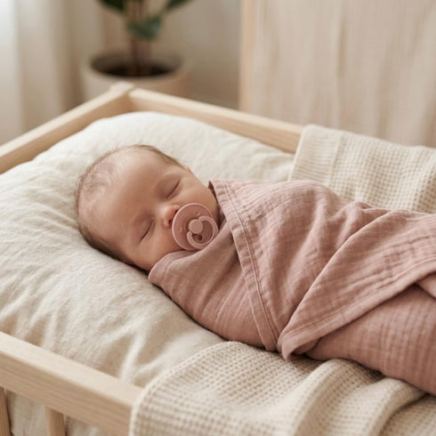 47 47 Baby Swaddle Organic Cotton Muslin Baby Swaddles for Newborns Baby Girls x (Blush)