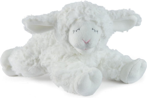 GUND Baby Sustainable Lamb Rattle, Plush Winky Lamb Stuffed Animal, 100% Recycled Materials, 7” Sensory Toy for Babies
