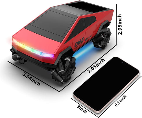 6-12 1/28 4WD 2.4Ghz 360Rotating Gesture Sensing RC Stunt Car Toys for Years Old Boys Girls, Scale RC Drift Car, RC