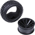 Hobbypark Rubber RC Car Tires & Wheel Rims, Outer Diameter 2.99 inch / 76mm, Foam Inserts (4-Pack).