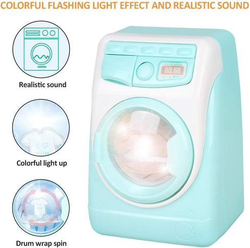 Coherny Miniature Dollhouse Kitchen Washing Machine Toy for Kids