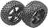 4Pack ShareGoo 12mm Hex Wheel 5 Spoke Rims High Grip Rubber Tires Front Rear Tyres with Sponge 88mm/3.46" for 1/10 RC Off-Road Buggy by Share Goo