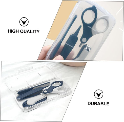 Set Sosoport Newborn Baby Nail Clipper Portable Fingernail Scissors Grooming Kit Safety Features for Infants Easy