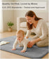 Lansber 50X 50 1.2" Thick Padded Baby Floor Play Mat Cushioned Velvet Surface Non Slip Bottom High Density Foam Safe