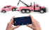 Set 2PCS,City 3-5 4-7 8-12 1:64 Mini Rc Truck,Tow Trucks Toy with Mini Metal Car Service Vehicle Remote Control Tow