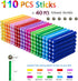 Veatree 160pcs Magnetic Building Blocks Toys, 2.3" Magnetic Sticks and Non-Magnetic Balls, 3D STEM Toys with Bag