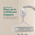 12 The Peanutshell Crib Mobile for Boys or Girls - Grey Musical Baby Crib Mobile with Lullabies, Lion, Elephant, Zebra