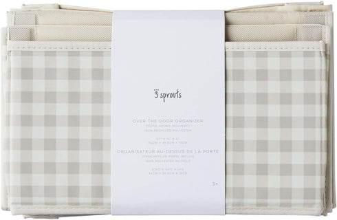 3 4 2 Sprouts Over the Door Organizer -Hanging Baby Organizers & Storage with Large Pockets & Hooks for Baby Clothes