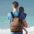 Hsnar Backpack Prints Abstract Leopard Waterproof Diaper Bag Large Capacity Baby Bag with Stroller Straps, Multi-Pocket
