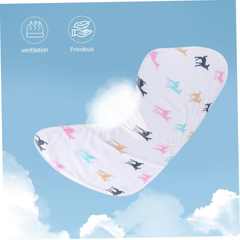 CHICAMPERA 5pcs Unisex Cotton Burp Cloths Absorbent Soft Durable Newborn Feeding Rags for Boys and Girls Gentle Skin