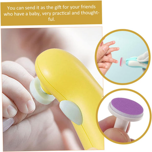 Trimmer 12-Piece Electric Nail Pads for Infants Grinding Heads Safe Nail Care Tool Accessory for Newborns Easy to Use
