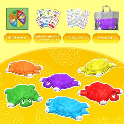 OCHIDO Stepping Stones for Kids, 6 Pcs Turtle Balance Stepping Stones for Coordination Skills, Ages 3-7