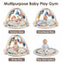 Tummy 6 ABC123 Baby Play Gym & Activity Mat with Light-up Musical Arch, Washable Time Mat with Detachable Sensory Toys