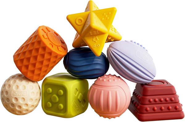 TUMAMA Baby Sensory Ball Set, Soft Textured Squeeze Balls, Montessori Toys, Easter Egg for Babies 3-12 Months
