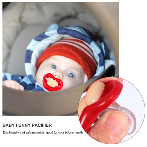 LUOZZY 8pcs Funny Baby Pacifiers Silicone Newborn Baby Teeth Pacifiers Cute Baby Pacifier Soft Newborn Soothing